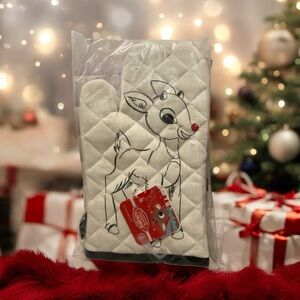 New Rudolph White Oven Mitts
